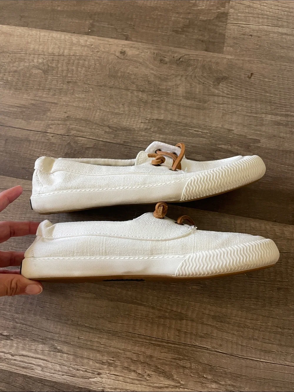 Sperry White Boat Shoe Slip-Ons